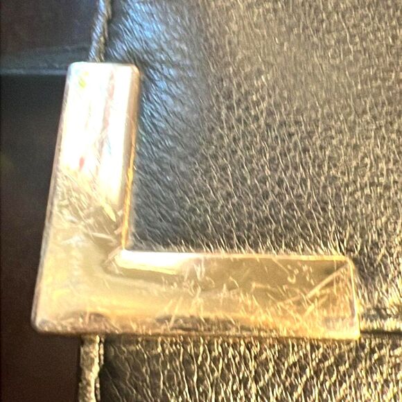 Michael Kors Black Leather Clutch with Removable Strap - Picture 9 of 11